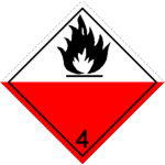 Pictogram that designates flammability of a substance